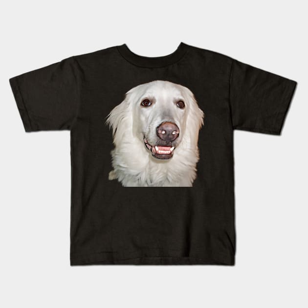 Pretty Great Pyrenees Dog breed Kids T-Shirt by PandLCreations